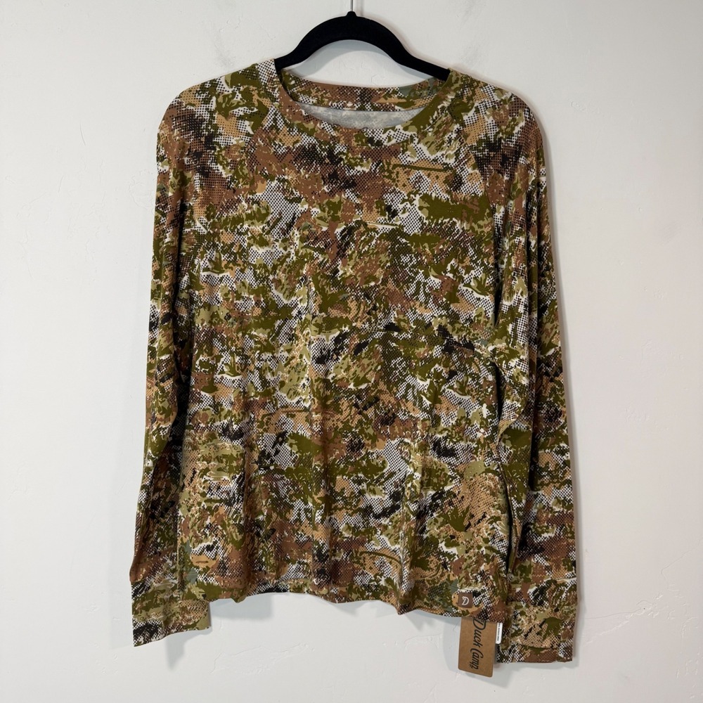 Duck Camp Women Original Bamboo Crew XL Midland 2.0 Camo NWT Long Sleeve WHC2525